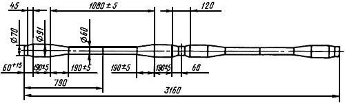 ГОСТ 8320.7-83 Профили периодические поперечно-винтовой прокатки для тракторов. Сортамент (с Изменением N 1)